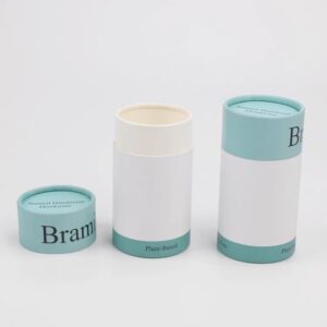 Eco-friendly Custom Label Empty Kraft Paper Cosmetic Cylinder Packaging Candle Tube Perfume Boxes