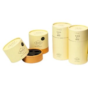 Custom Private Luxury Skin Care Packing Cosmetic Cardboard Cylinder Paper Organic Bath Bomb Set Tube Round Gift Box