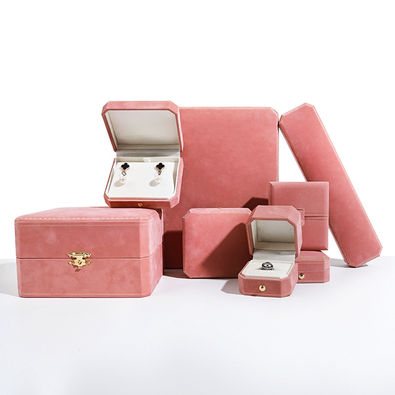 Professional Leather Paper Wedding Ring Boxes Jewelry Packaging Wholesale